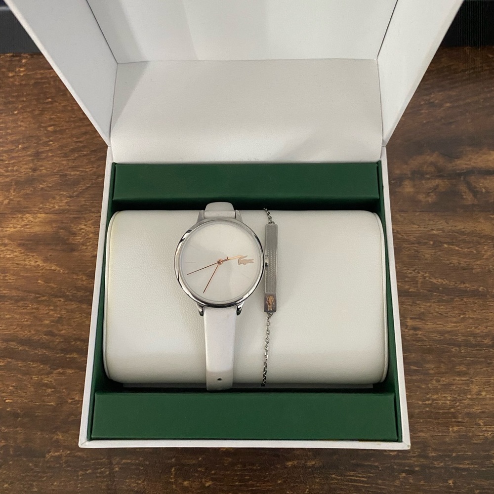 Lacoste women’s watch and bracelet